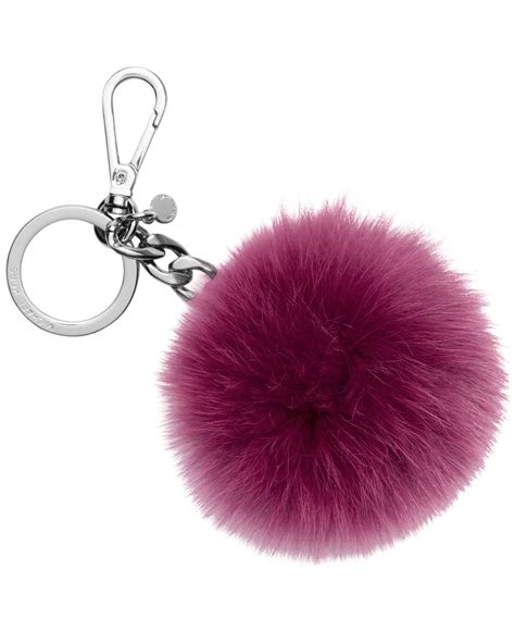 MICHAEL MICHAEL KORS Fluffy Faux Fur Pom Pom Charm 